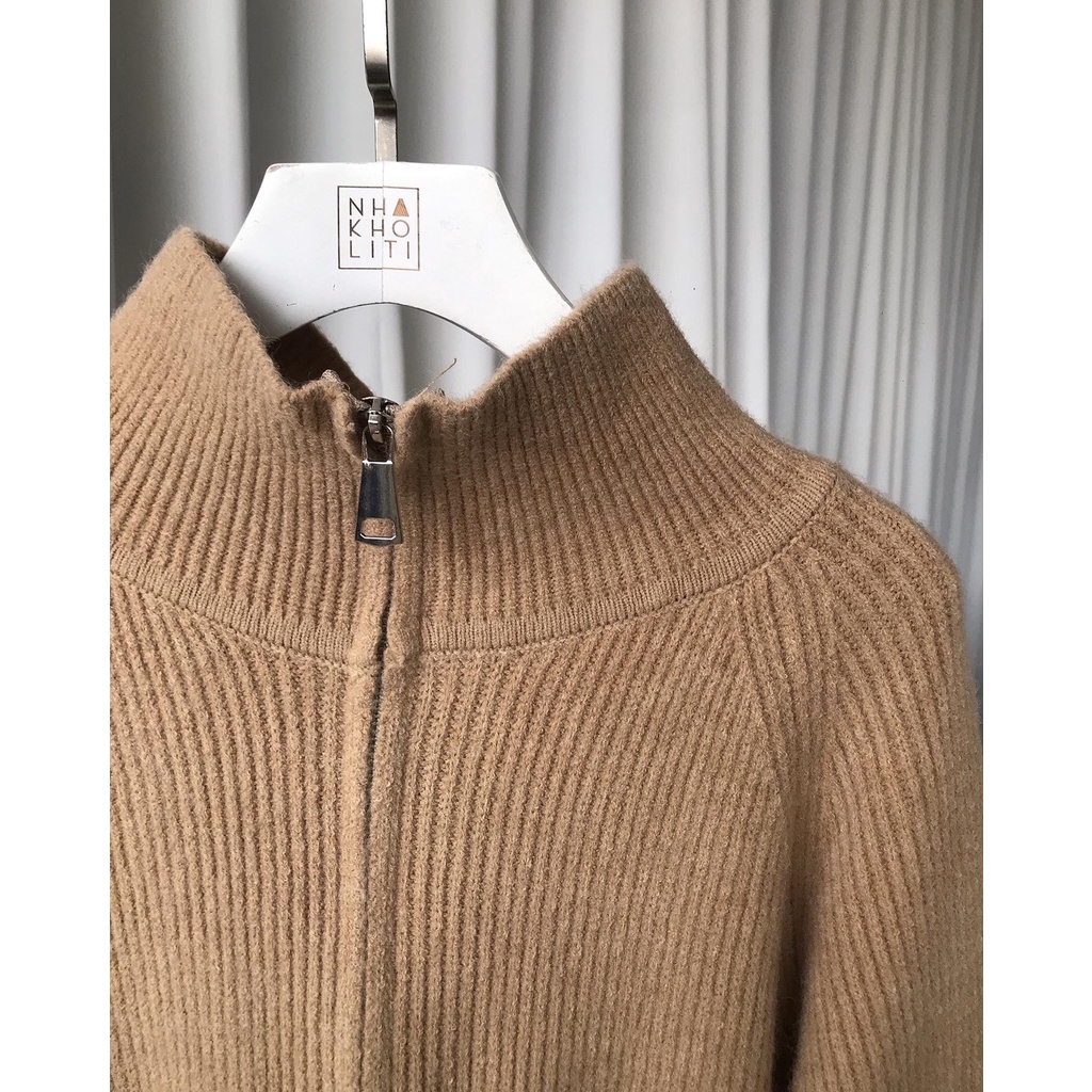 Áo khoác cardigan cổ bẻ gân nhuyễn - AK538