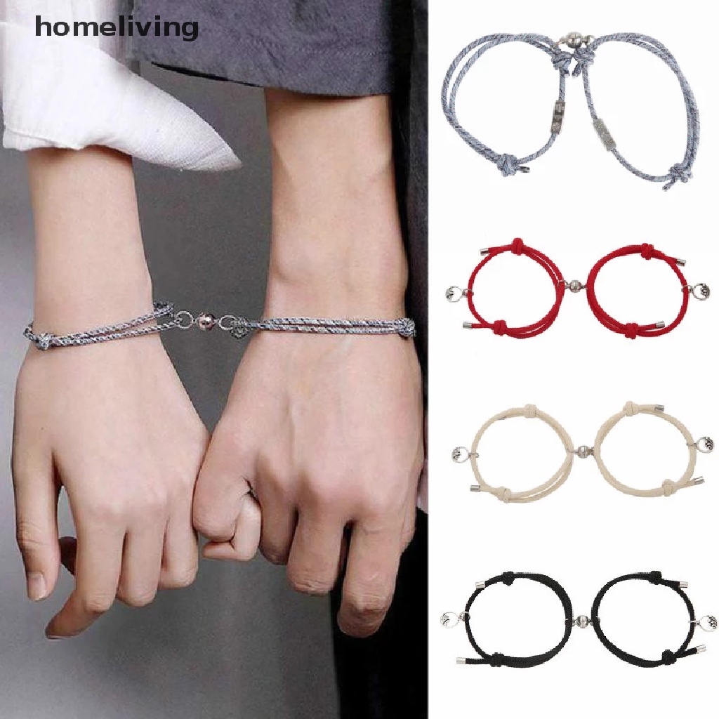 Bộ 2 Vòng Tay Nam Châm Sáng Tạo Cho Cặp Đôi