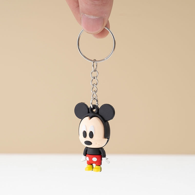 Móc Khóa Búp Bê Hoạt Hình Ba Chiều Bằng Nhựa Mềm