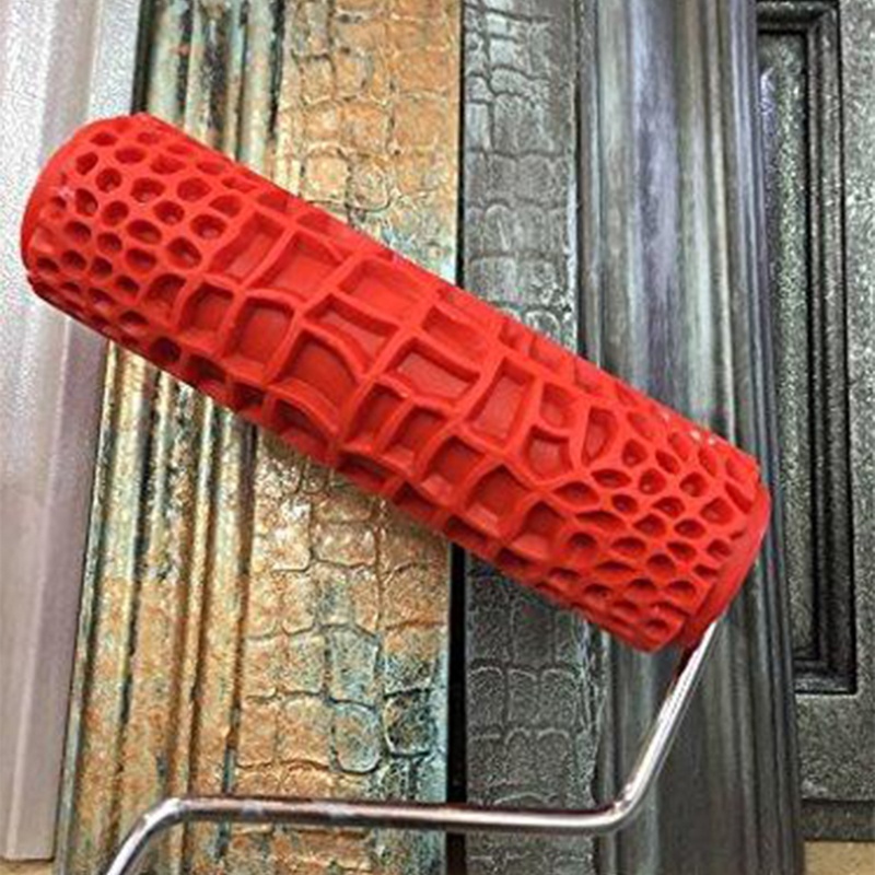 Cây Lăn Sơn Tường Trang Trí Họa Tiết Dập Nổi 7 Inch Cho Croco