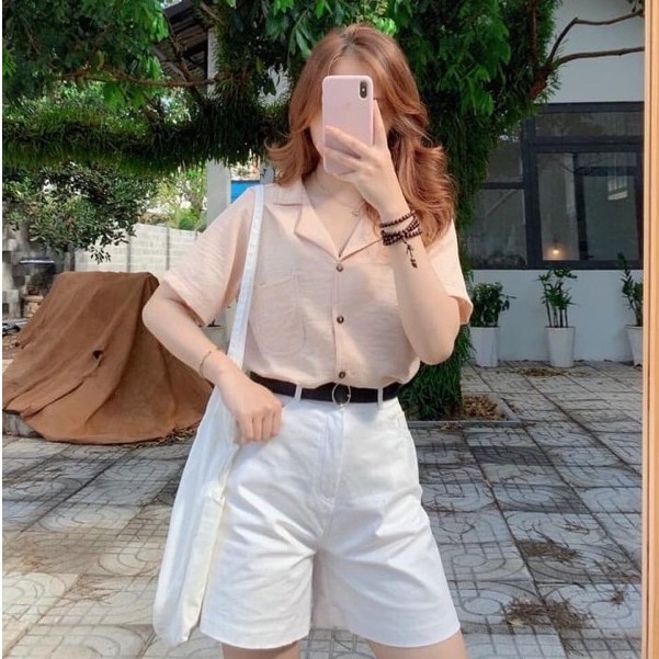 Áo sơ mi nữ Vest basic phong cách Hàn Quốc - Áo sơ mi nữ Basic