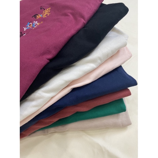 Áo thun crop lửng UNI thêu mickey vnxk