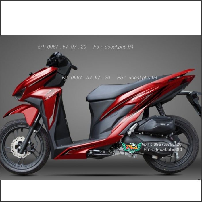 Tem Rời Vario Đỏ chỉ đen (C)