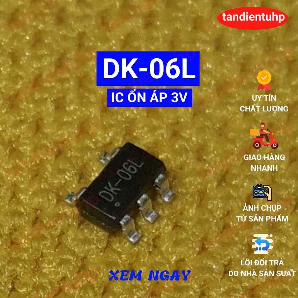 10 CHIẾC IC ỔN ÁP NGUỒN RT9193 : DA=G3K 1,2V, 4XCP 1,3V, DC=E2H 1,8V, DJ-N10 2,8V, DK-06L 3,0V, DE=A1D(=33X) 3,3V