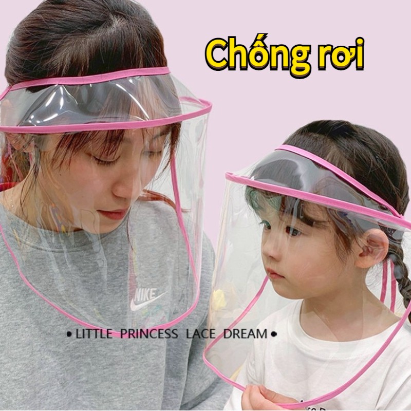 Mũ Có Tấm Chắn Bảo Vệ Chống Giọt Bắn Có Thể Tháo Rời Cho Người Lớn Và Trẻ Em