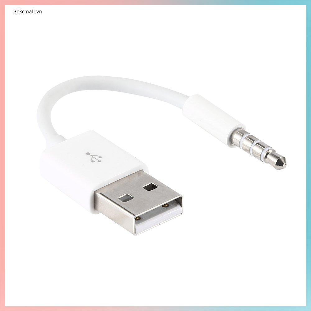 ✨chất lượng cao✨Short USB Charger Data SYNC Cable 3.5mm Jack Adapter Charging Cord Line