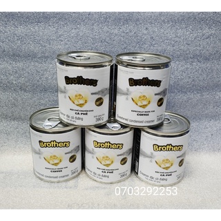 (HCM) Combo 5 lon sữa đặc có đường Brothers 390g Trung Nguyên