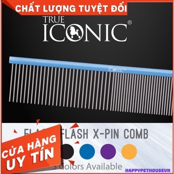 LƯỢC THẲNG TRUE ICONIC CHUYÊN DÙNG CHO GROOMING SPA THÚ CƯNG CHÓ MÈO