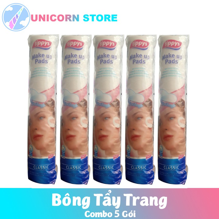 Bông Tẩy Trang Tippys Classic 140 Miếng