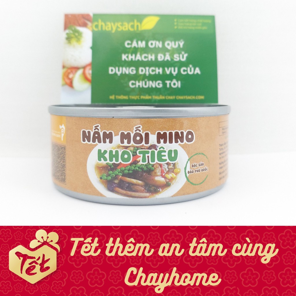 Nấm Mối Kho Tiêu Chay 150g - Đặc sản đảo Phú Quốc - Chayhome - Thực Phẩm Chay + TẶNG RONG BIỂN KHÔ AN NHIÊN đơn 299k