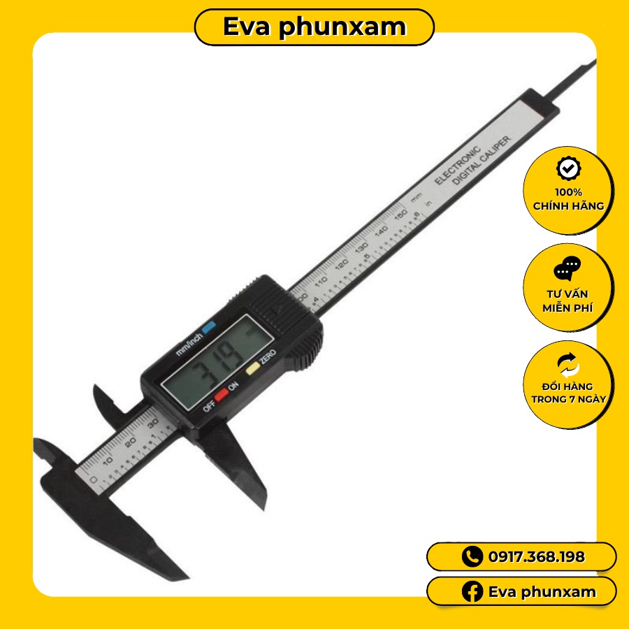 Thước Đo Điện Tử (Tặng Kèm Pin)