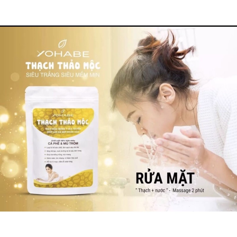 Bột thạch rửa mặt