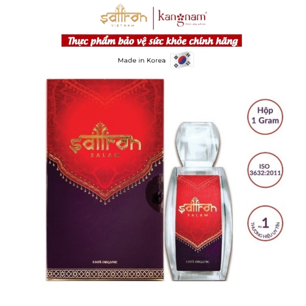 [Chính hãng] Nhụy Hoa Nghệ Tây Saffron Salam 1gr/hộp TẶNG Mật Ong Saffron 50ml