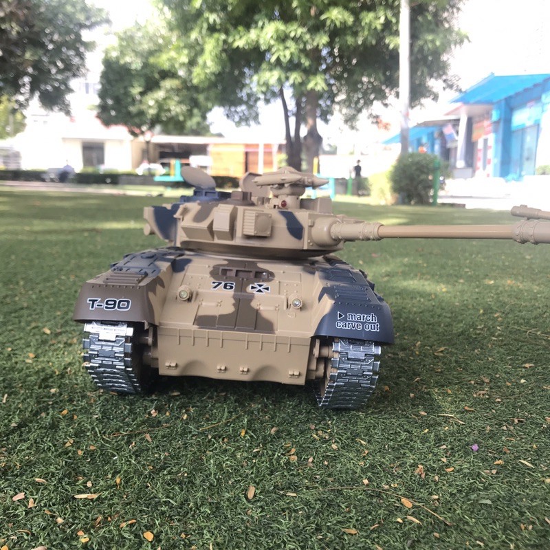 Đồ chơi xe tăng điều khiển phóng hạt nhựa T-90g