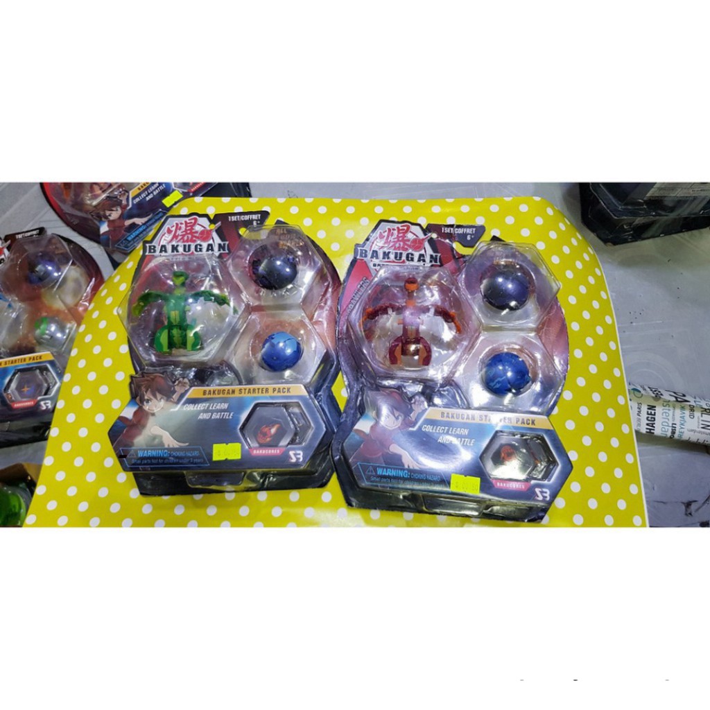 Vỉ đồ chơi 3 con Siêu chiến binh Bakugan- BIẾN HÌNH ĐẸP