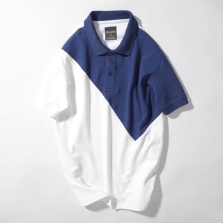 Áo polo phối chéo cao cấp thoáng mát cotton 4 chiều