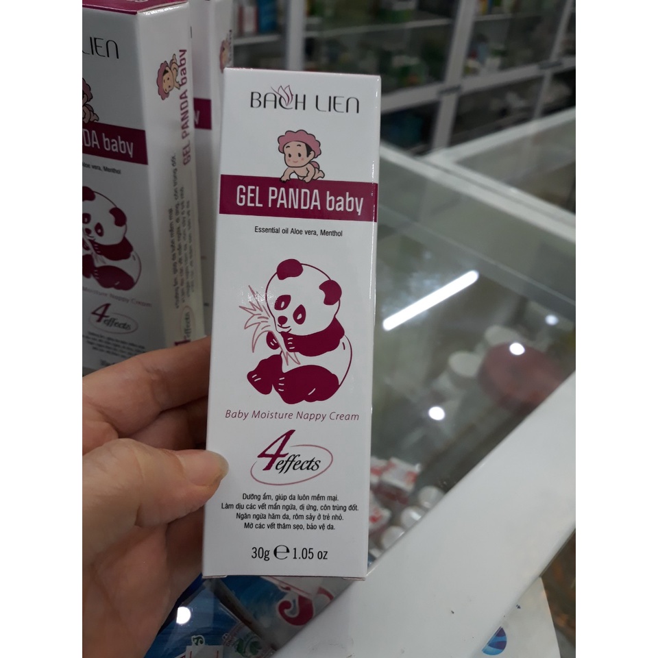 KEM GEL PANDA BABY LOẠI 30G CỦA BẠCH LIÊN, GIỮ ẨM, LÀM MỀM DA, CHỐNG HĂM DA, NGĂN NGỪA DỊ ỨNG, AN TOÀN CHO DA EM BÉ