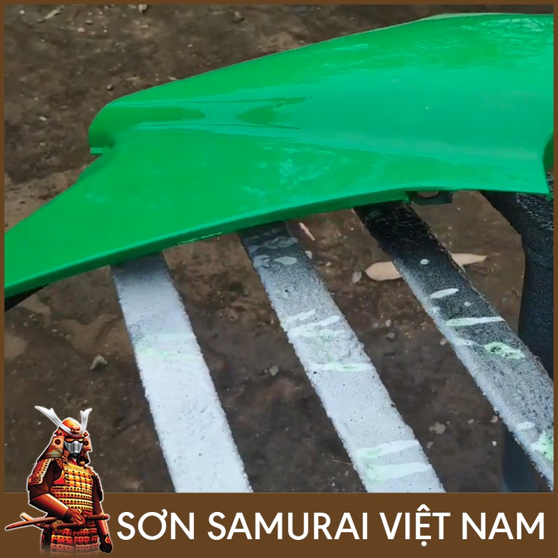 Màu Xanh Lá 165 Sơn Samurai Việt Nam - Combo Son Xit Samurai Màu Xanh 165