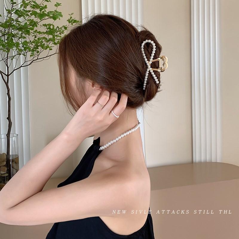 Kẹp tóc đính ngọc trai nhân tạo thời trang cho nữ