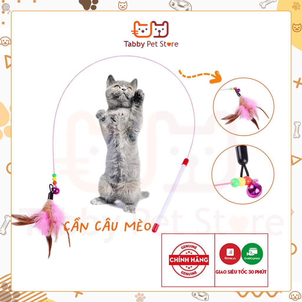 Cần câu mèo đồ chơi cho mèo giảm stress giá rẻ Tabby Pet Store