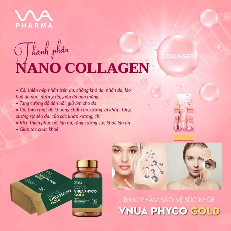 Viên tảo xoắn VNUA PHYCO GOLD - VNUA PHARMA hộp 120 viên