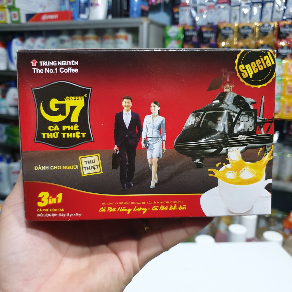 CÀ PHÊ -  COFFEE G7 THỨ THIỆT HỘP 18 GÓI * 16G