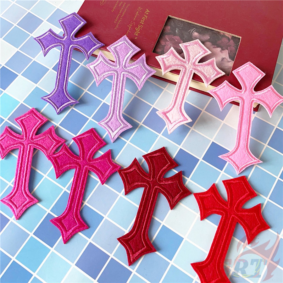 ✿ Miếng Vá Ủi Quần Áo 26 Màu ✿ 1 Sticker Ủi Thêu Hình Huy Hiệu
