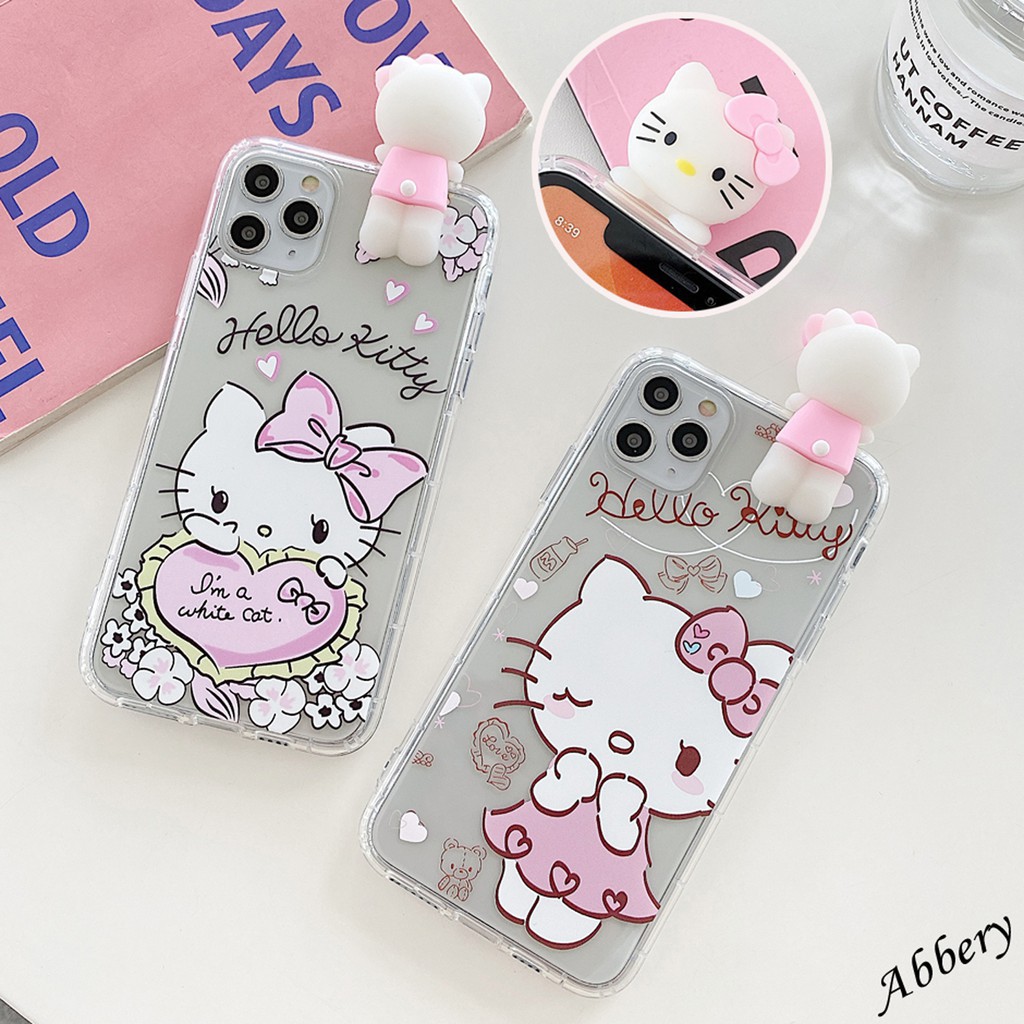 Ốp Lưng Case Iphone Dẻo  Hello kitty hồng Trong Không Ngả Màu 7g/8g/7Plus/8Plus/X/Xs/Xsmax/Xr/11/11Pro/11Promax/12/12pr