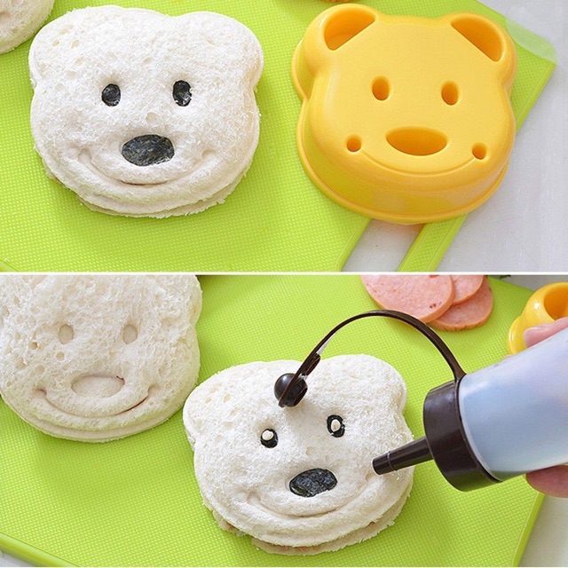 Khuôn cắt bánh sandwich hình gấu