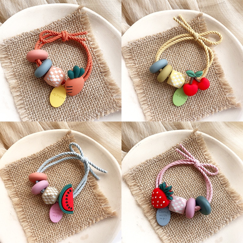 Mới Dây Buộc Tóc Hình Trái Cây Phong Cách Hàn Quốc Xinh Xắn Cho Nữ