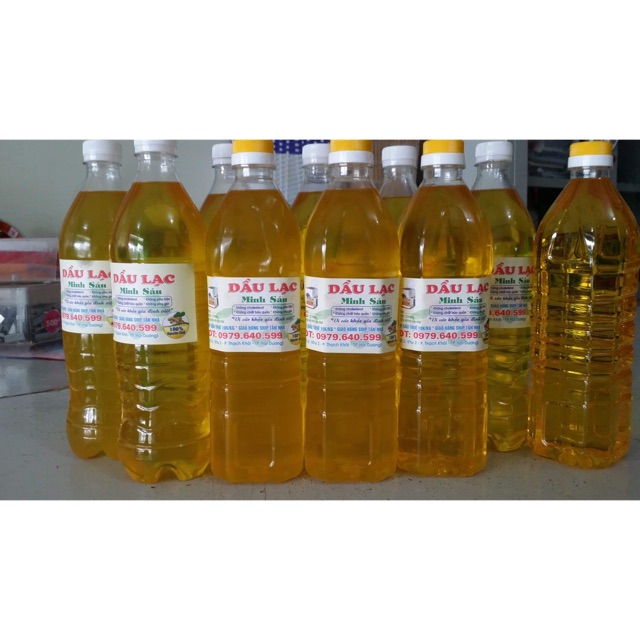 Dầu lạc ép nguyên chất 1 lít