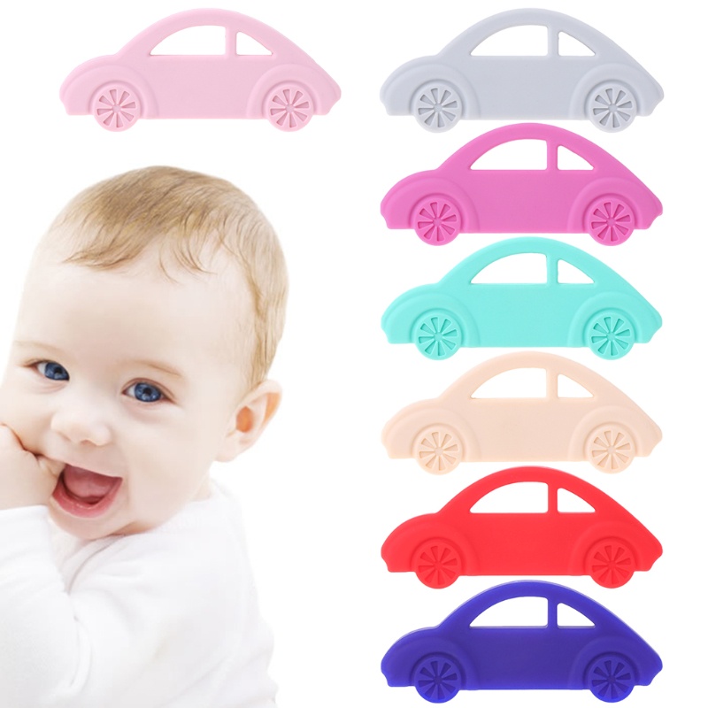 Đồ Chơi Silicone Ngậm Mọc Răng Hình Xe Hơi Cho Bé