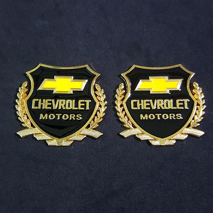 Bộ 2 Logo dạng Bông lúa theo xe Chevrolet