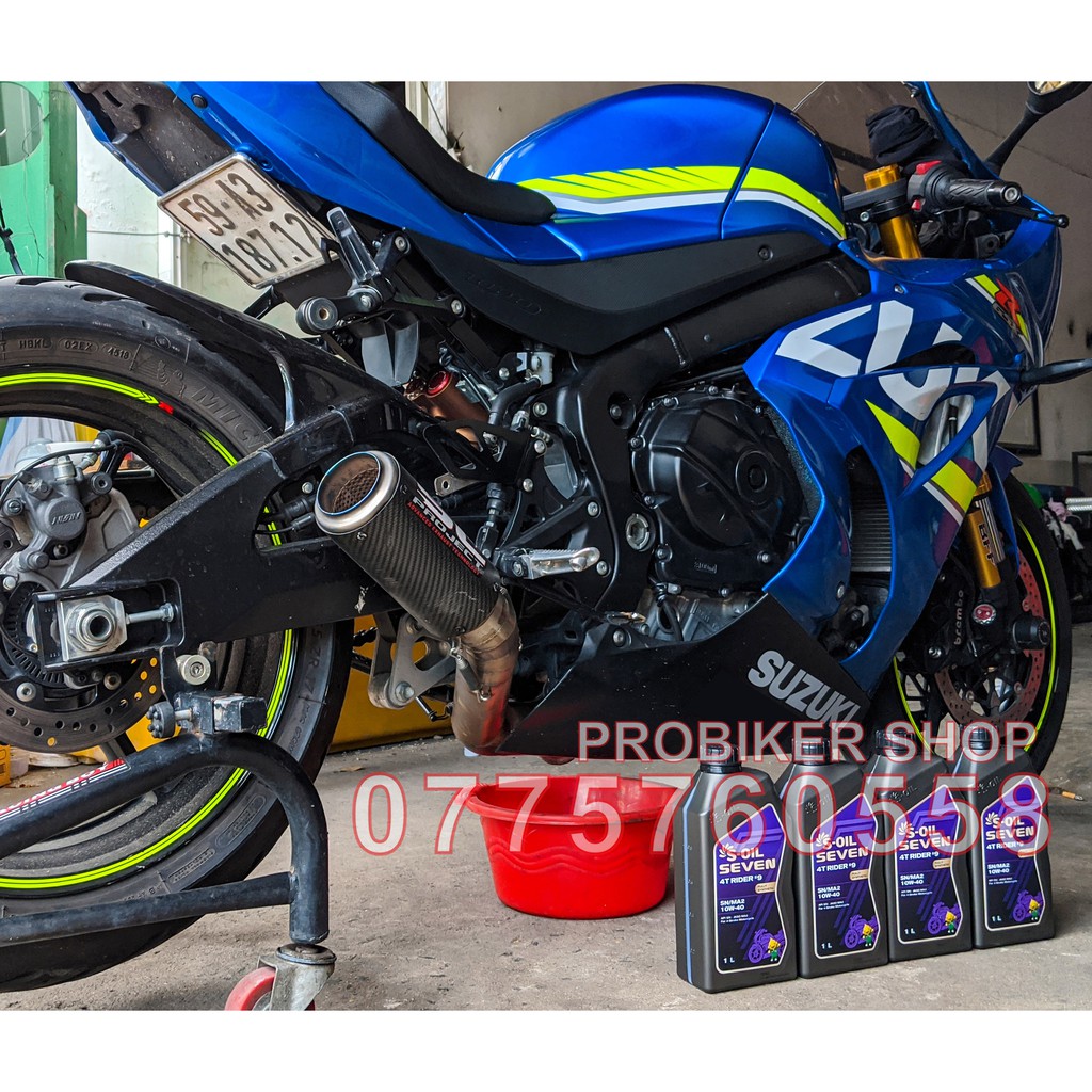 Nhớt Xe số S-OIL SEVEN RIDER 9 10w40 (Tổng hợp) 0.8 lít Nhập khẩu chính hãng Hàn Quốc Tặng Phễu thay nhớt