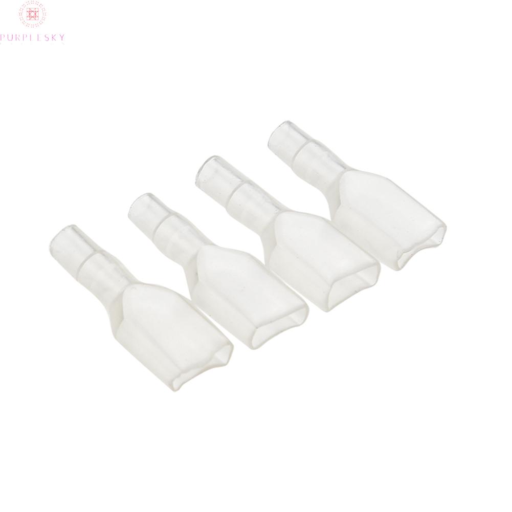 Set 200 đầu nối thiết bị đầu cuối dạng thuổng màu vàng/ trong suốt 0.5mm²-1.5mm² 0.5mm độ dày 22 ~ 16AWG