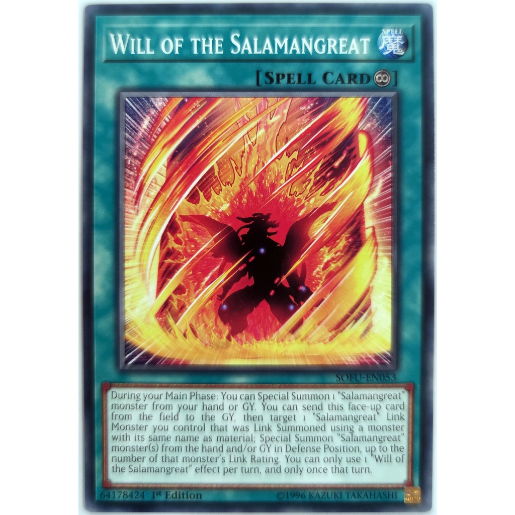 [Thẻ Yugioh] Will of the Salamangreat |EN| Common (VRAINS)