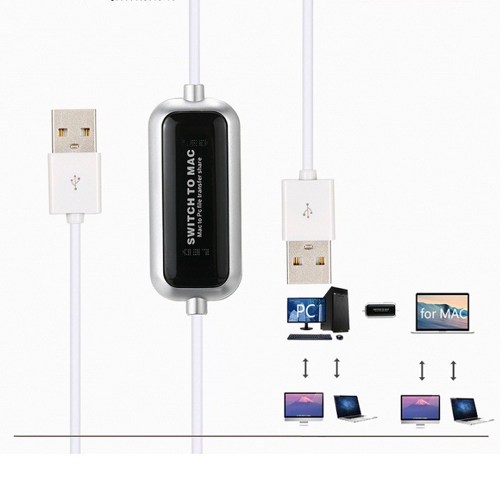 Cáp USB Chuyển Đổi Dữ Liệu Kết Nối Máy Tính Với MAC Switch To MAC cao cấp