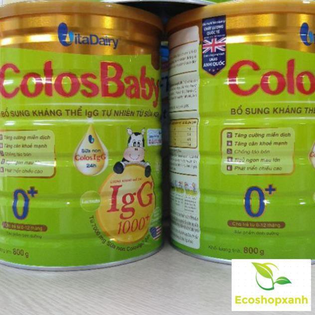 Combo 3 Lon Sữa Non ColosBaby Gold 1000IgG 0+ 800g Date T3.2023