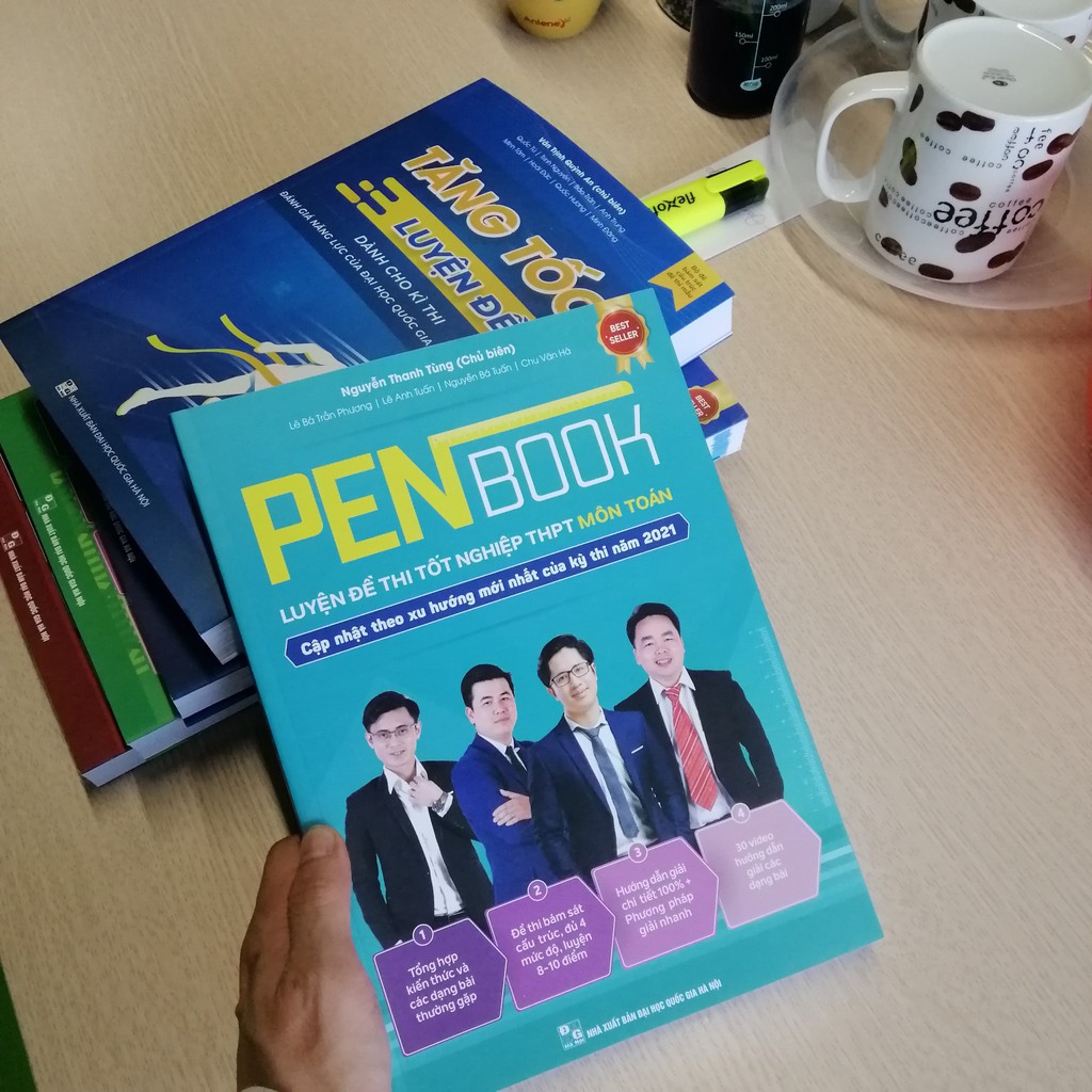 Sách - PENBOOK Luyện đề thi Tốt nghiệp THPT môn Toán - bản 2021 - Tặng FREE 80 đề chuẩn cấu trúc mới nhất của Bộ GD