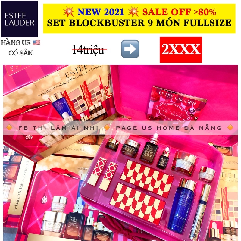 Trọn bộ Mỹ phẩm 12 món fullsize Estee Lauder MỚI NHẤT 2021