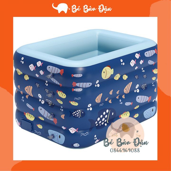 Bể Bơi Bơm Khí Tự Động Size 110x140cm, Van Bơm Khí Tự Động