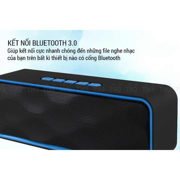 Loa bluetooth Cầm Tay Sc211, FM, Bluetooth Âm Thanh Cực Đỉnh