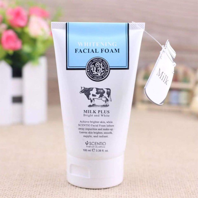 Sữa Rửa Mặt Trắng Da Sữa Bò Tươi Thái Lan Beauty Buffet Scentio Milk Plus Whitening Facial Foam