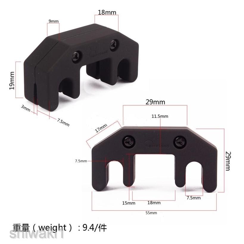 Phụ Kiện Kim Loại Màu Đen Chất Lượng Cao Cho Đàn Violin Shiwaki1 3 / 4 4 / 4