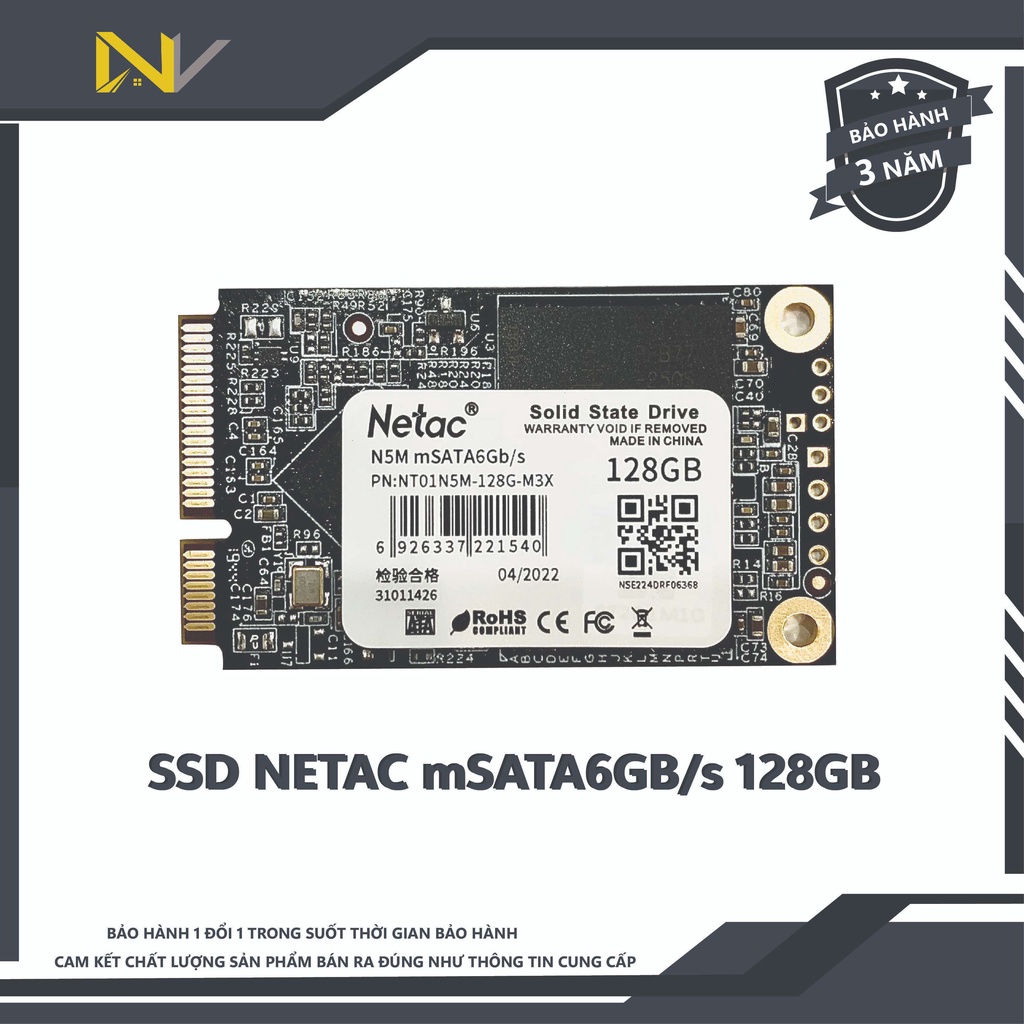 Ổ cứng SSD Netac MSATA 128GB N5M