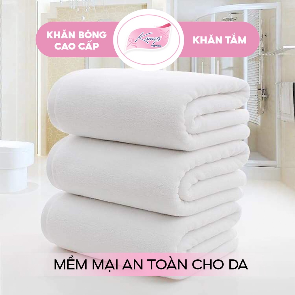 Khăn Tắm Khách Sạn Kamys Towel 60x120cm Sợi Bông Cotton Dày, Mềm Mại, Thấm Hút Tốt