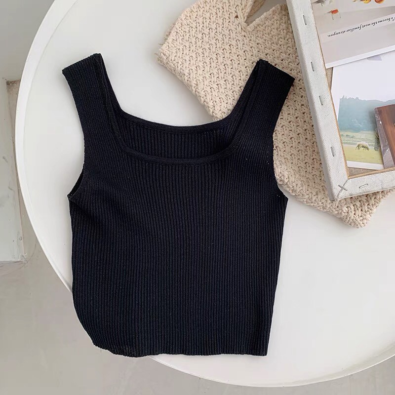 Áo len hai dây nữ phong cách Hàn Quốc năng động