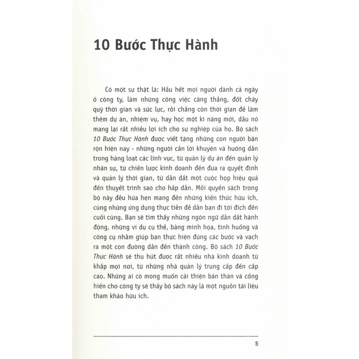 Sách - 10 Bước Thực Hành - Trở Thành Nhà Quản Lý Thành Công