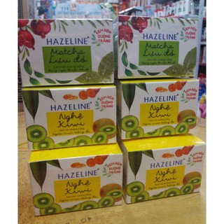 Kem Nén Dưỡng Trắng HAZELINE Matcha Lựu Đỏ /Nghệ Kiwi Ngừa Mụn Trắng Da 8g