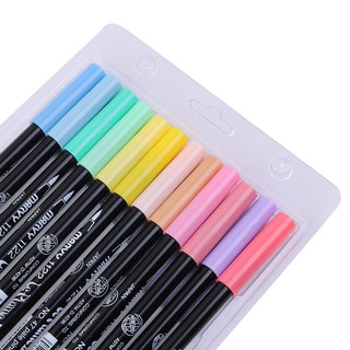 P2 bút brush marker marvy uchida le plume ii màu pastel - ảnh sản phẩm 4